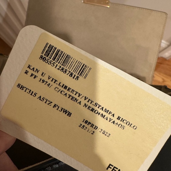 FENDI Vitello Liberty Bi-Color FF 1974 Authentic - Picture 7 of 9